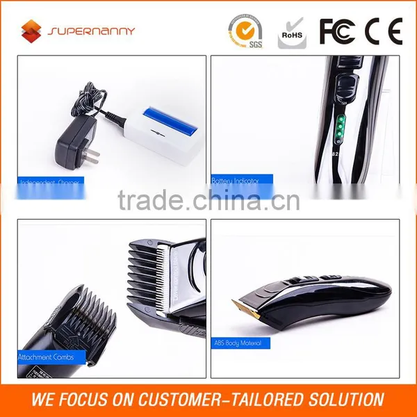 Supernanny Commercial Design Powerful Hair Trimmer Motor Rechargeable Battery Hair Clipper Wholesale photo-2