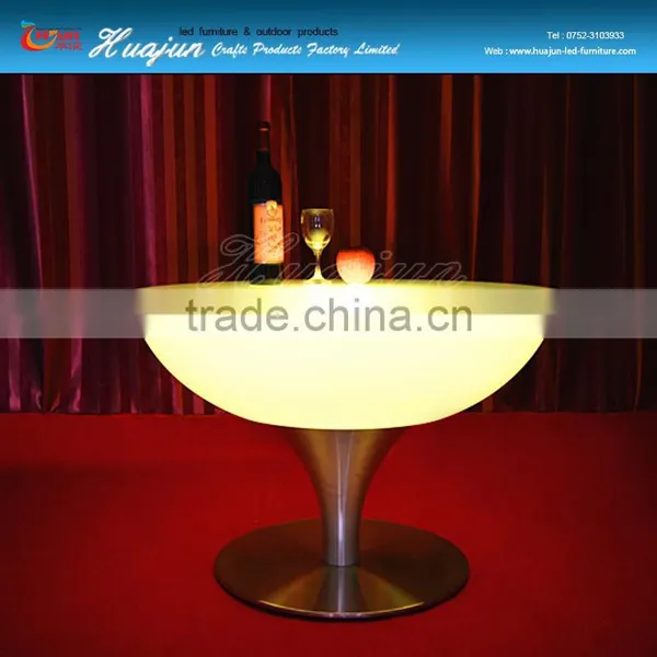 Hotel Restaurant Round Table LED Bar Counter&restaurant LED Table photo-2