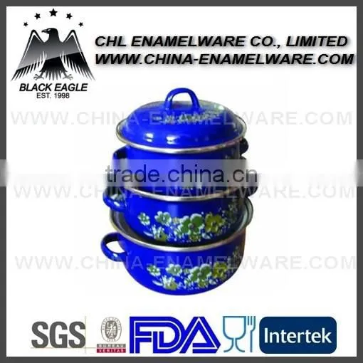 Factory Wholesale Customized Logo Decal Enamel Casserole photo-2