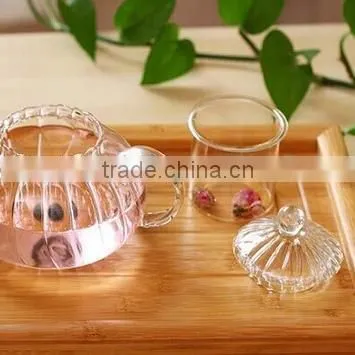 Haonai Wholesale FDA Embossed Clear Glass Tea Set photo-6