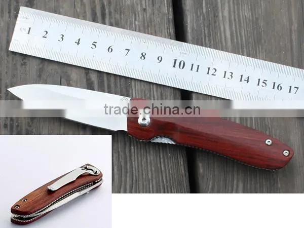Wooden Camping Folding Fruit Knife With Wooden Handle photo-5