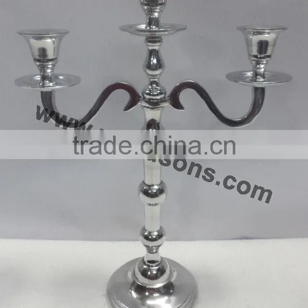 ALUMINIUM CANDELABRA 5 LIGHT FOR WEDDING DECORATION photo-6