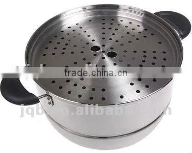 Stainnless Steel 18/8 Steamer Pot With Mirror Polish & Two-double Layer photo-5