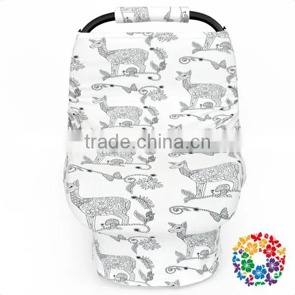 Wholesale Stretchy Baby Car Seat Cover Multi-use Nursing Cover Shipping Cart Cover photo-2