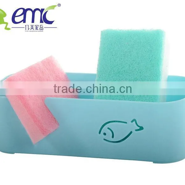 Emc Creative Draining Rack, Plastic Basket Bucket With Suctions photo-4