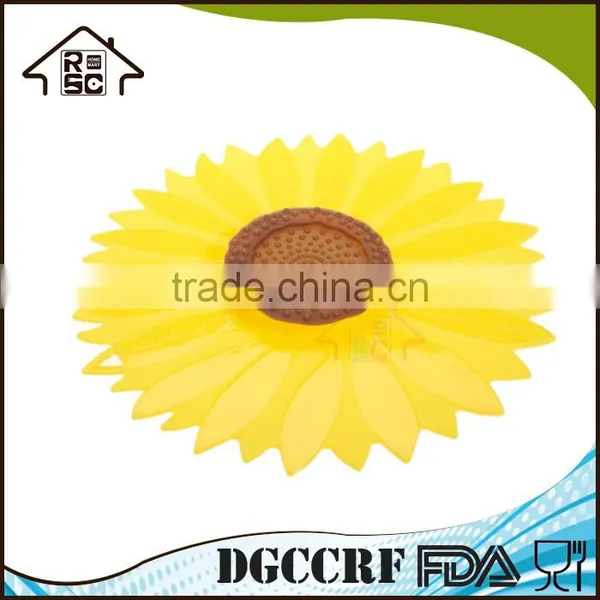 NBRSC Competitive Factory Price 11-inches Sunflower Lid Silicone Suction Bowl Lid Food Cover photo-5