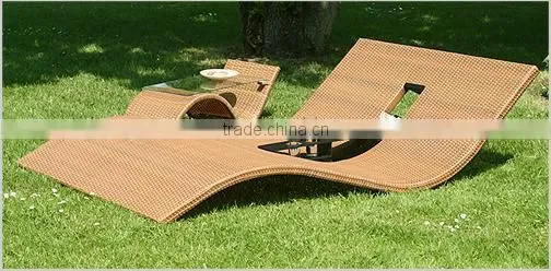 China Evensun Outdoor Furniture Factory Wicker Pool Lounge Chairs photo-2
