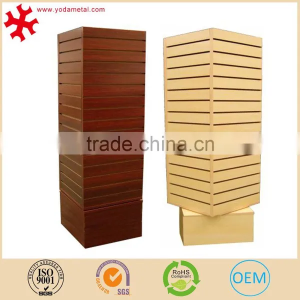 Revolving Wooden Slatwall Display With Spinner Rotating photo-6