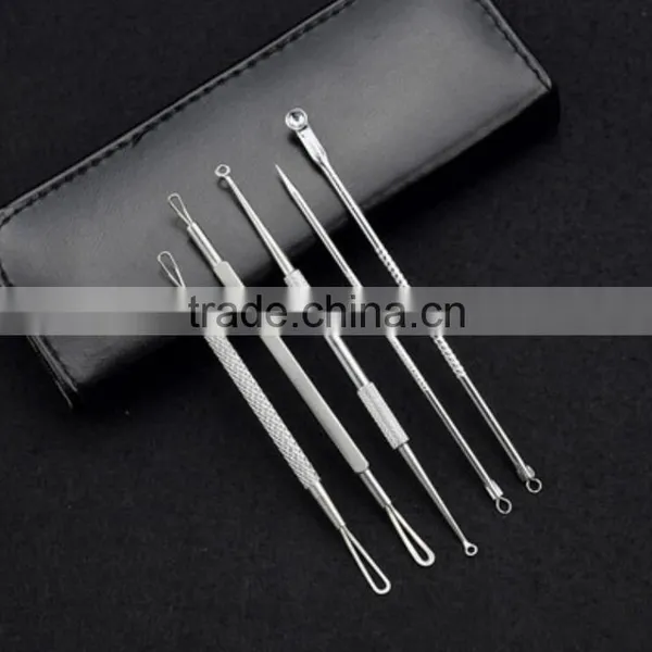 Clear Blackhead and Blemish Remover Tool Kit With Hygiene Instructions! Clear Pimple & Blackhead Remover-6 Piece Kit--extra photo-3