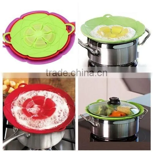Silicone Pot Flower Silicone Lid Spill Stopper Silicone Lid Cover photo-3
