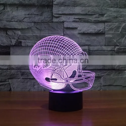 New NFL LED 3D Night Light 7-Color Table Lamp Xmas Gift photo-4