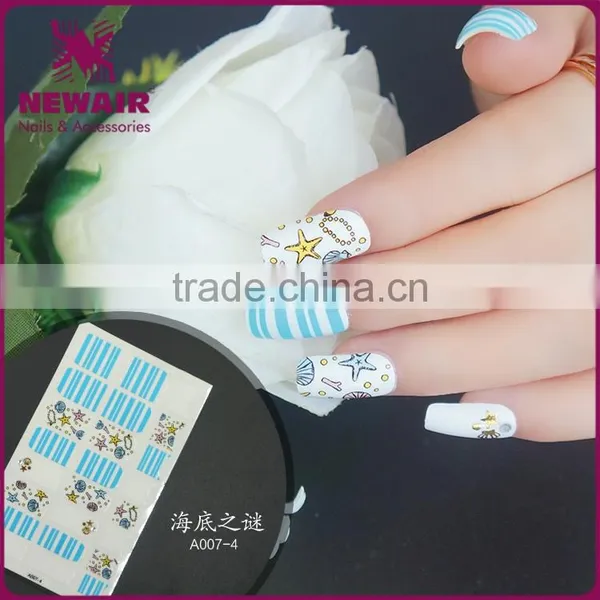 Hot-selling Korean Style Young Girl Fine Printing Nail Art Sticker photo-2