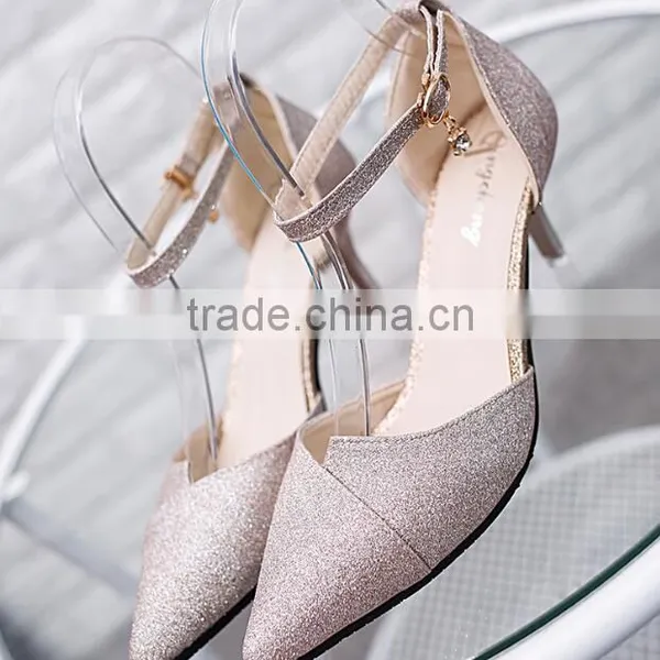 Zm50082b 2017 Spring and Summer Europe Cusp Ladies Fancy Sandals Pencil Heels Shoes Women photo-6