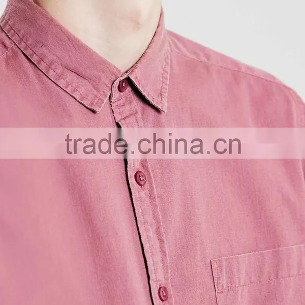 Man Short Sleeve Blank Casual Wear Shirt for Sale photo-2