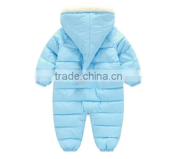 Kids Wholesale Winter Clothes,custom Design High Quality Baby and Infant Winter Hooded Rompers photo-2