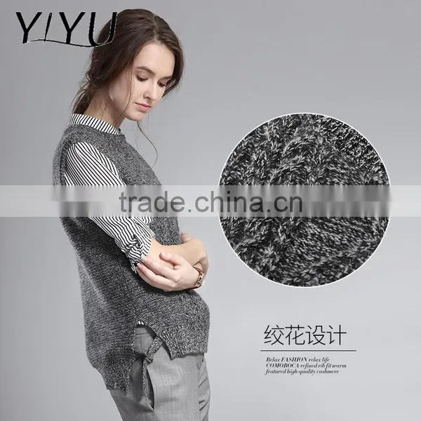 Winter Autumn Women Round Collar Thick Cashmere Vest Sweater photo-3