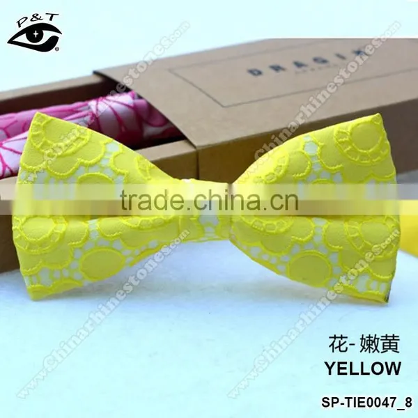 New Design High Quality Jacquard Floral Bow Tie For Wedding Party Dance photo-2