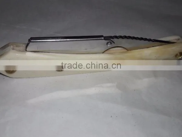 Single Blade Stainless Steel Metal Shaving Razor With Bone Handle photo-4