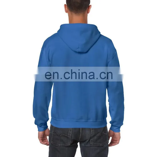 Zip up Wholesale Plain Black High Quality Men Hoodies photo-2