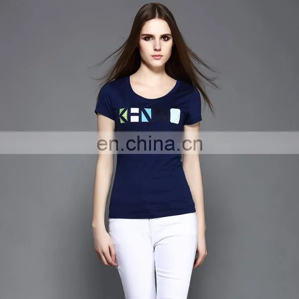 2017paris Flag Pink t Shirt Latest New Design t Shirt Embriodered Girls T-shirt photo-4
