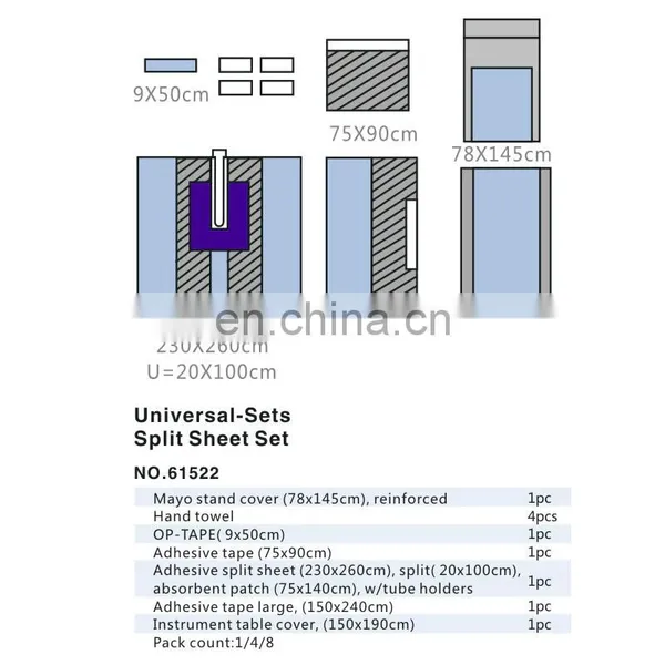 Universal-Set Split Sheet Set