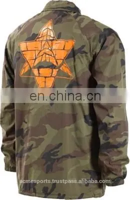 Coach Jackets - Custom Design Camo Flag Coach Jacket With Side Pocket in High Quality - Custom Style 2017 photo-3