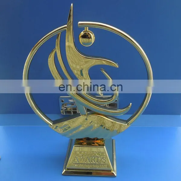 Very High Quality Gold Plating Polish Custom Trophy Stands for Excellence Award photo-4