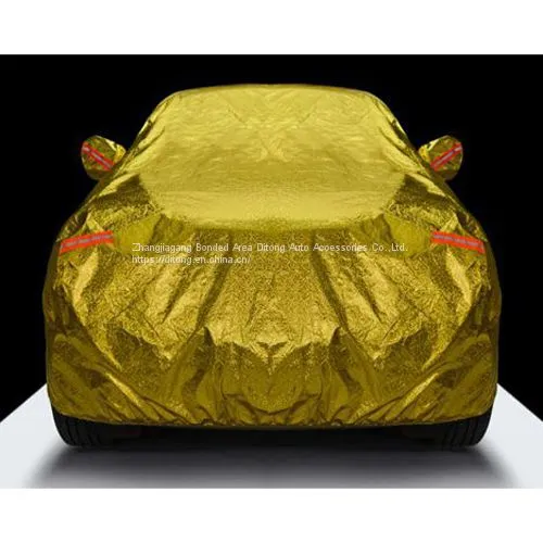 Gold Color Aluminum Film SUV Car Covers photo-5