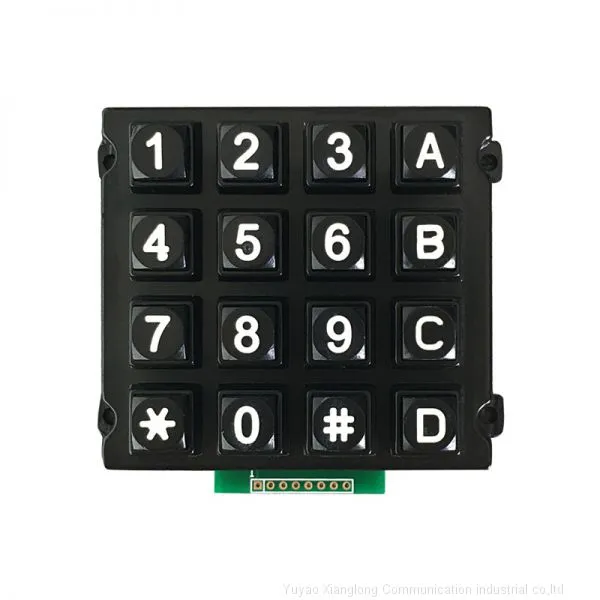 4x4 Highly Anti-destructive Power Plastic Telephone Outdoor Keypad photo-4