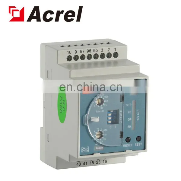 1 Channel A Type Residual Current Measurement Rail Mounting Earth Leakage Relay photo-3