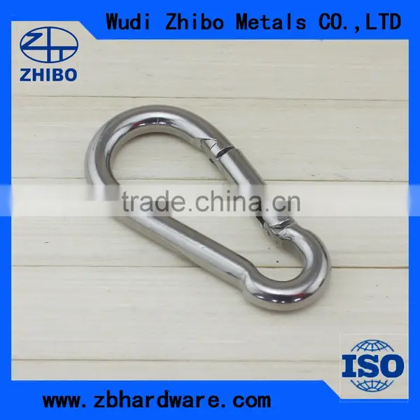 High Polished Stainless Steel Material Oval Shaped Quick Link Carabiner Spring Carabiners photo-4