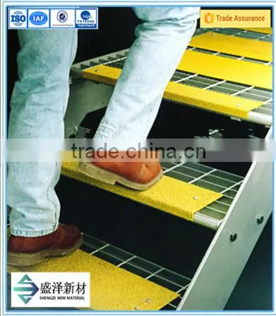 We Supply FRP GRP Fiberglass Safety Stair Tread Nosings