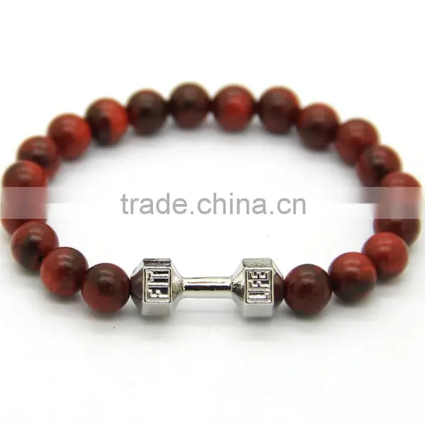 HTB0101 Guangzhou Black Beads Lion Head Bracelet Lava Stone Bracelet photo-6