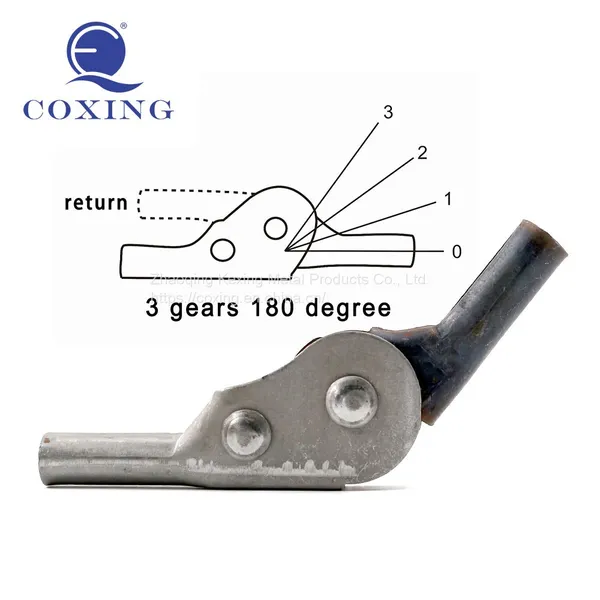 16mm Diameter Sofa Reclining Ratchet Hinge Iron Plated Zinc 5 Gears 180 Degree Sofa Hinge photo-3