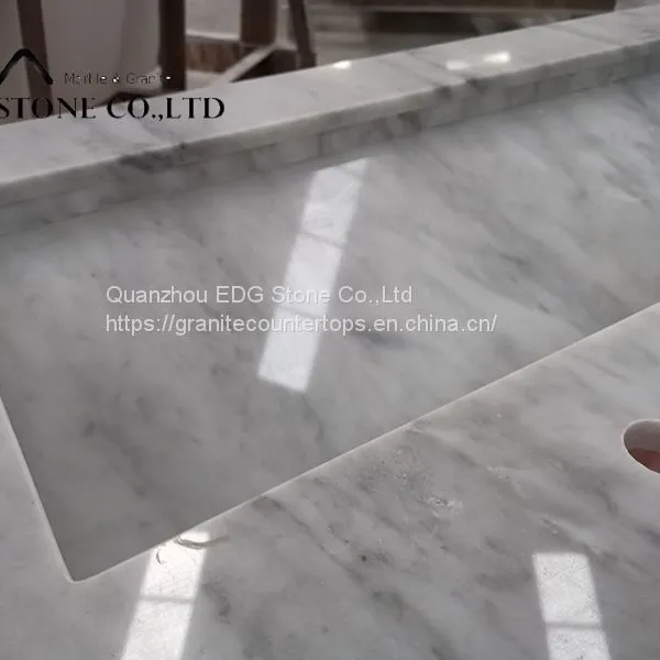 Chinese Factory Hot Sale Marble Stone New Bathroom Vanity photo-5