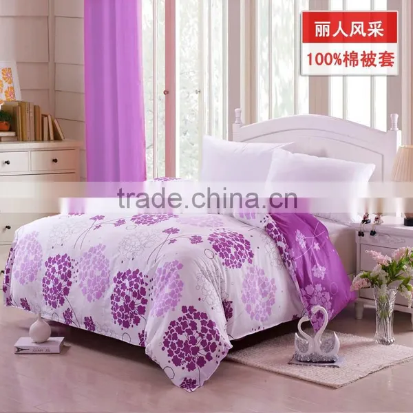 Flower Design 100% Cotton China Duvet Cover Set Reactive Printed Thick Comfoerter Cover Set photo-5