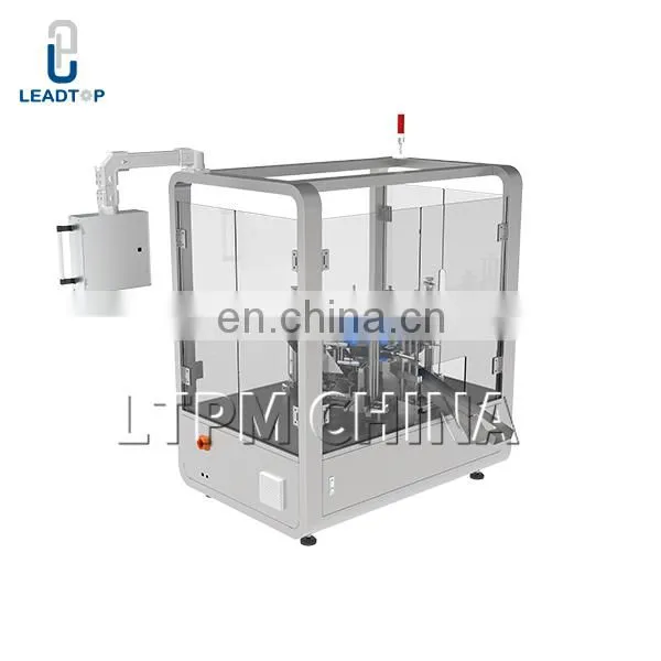 GMP Standard Dropper Bottle Semi Automatic Rotary Cartoning Machine For Glasses photo-3