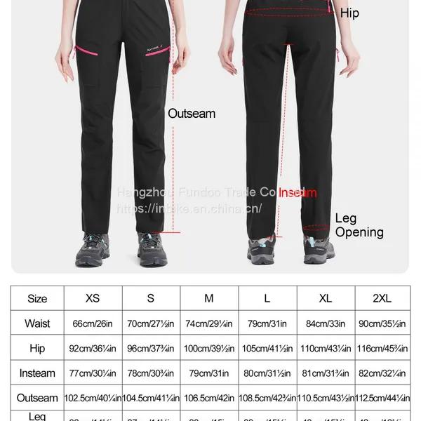 KUTOOK Hiking Pants Women Lightweight Breathable Qucik Dry photo-5