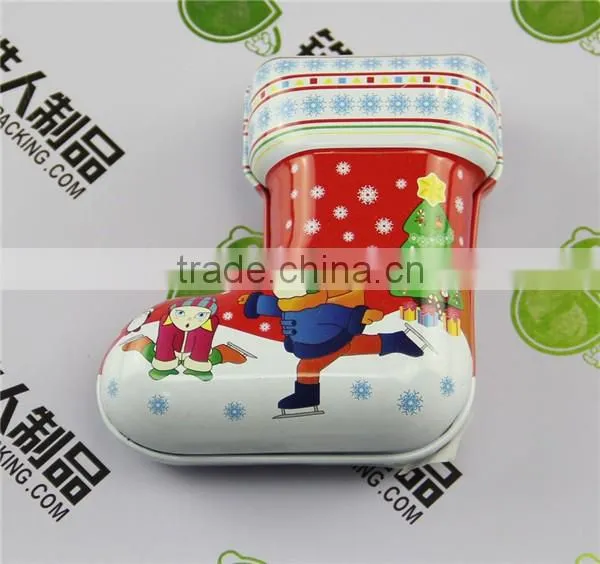 Chrismas Gift Case Tinplate Candy Box for Supermarket Promotion Sales photo-2