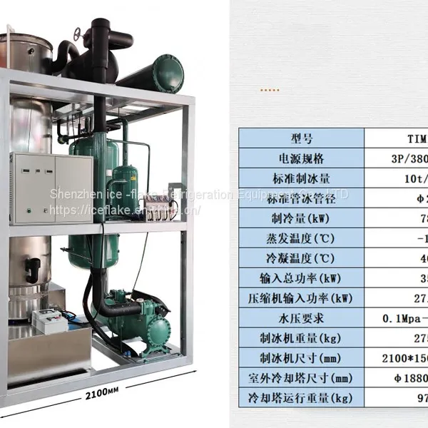Food Processing Enterprise Custom, Billow ke Nissan 10 t Food-grade Shell Ice Machine photo-3