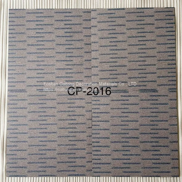 Horizontal Stripe PVC Sheet Floor Carpet Stone Plastic Floor Tile Office Showroom Clothing Store Milk Teahouse Glue photo-2
