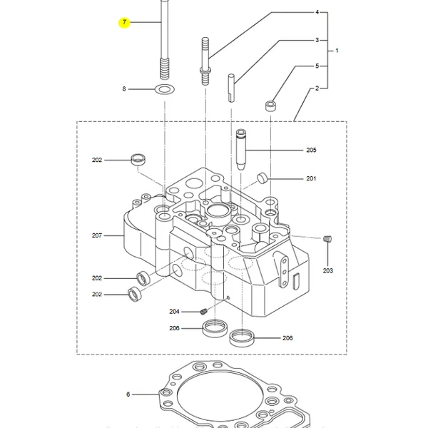 37501-12501 Cylnder Head Bolt Suit For Mitsubishi S6R photo-5
