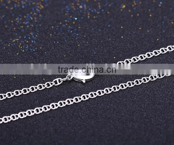 2015 Wholesale Fashion Jewelry Rhodium Plated Cheap Chain Necklace photo-4