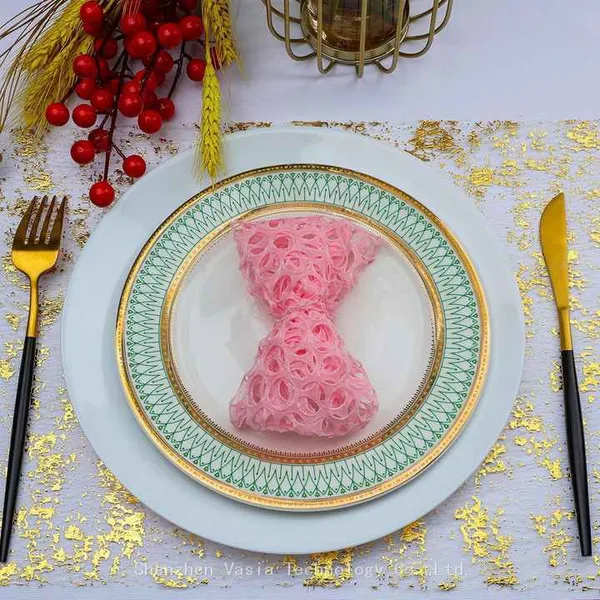 Polyester Glitter Metallic Gold Table Runner 11x108