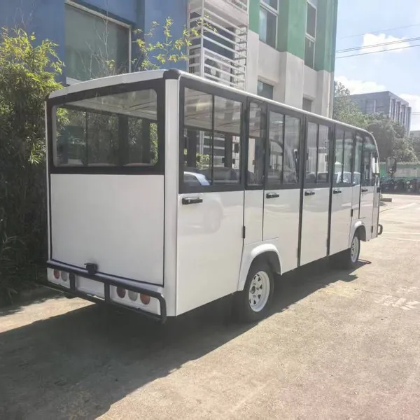 14-seater Fully Enclosed Electric Sightseeing Bus With Doors for Scenic Spots, Factories, Parks, Docks and Stations, Powered by Lithium Batteries photo-3
