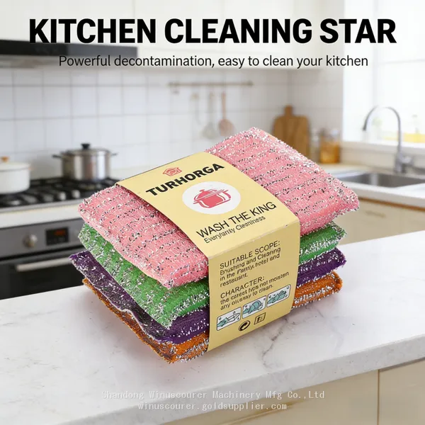 Multi-Use Colorful Sponge Kitchen Dish Sponges for Dishes, Counters & Appliances photo-3