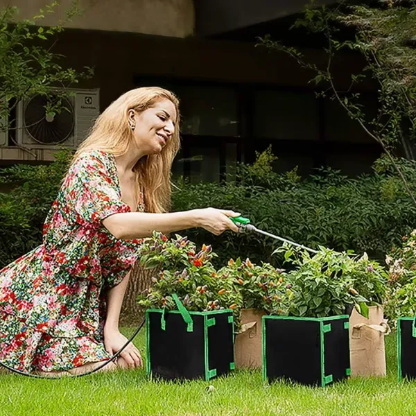 Square Grow Bags for Plants Reusable Non Woven Planting Bags Manufacturer photo-4