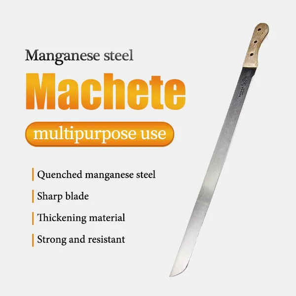 Ghana Professional Jungle Machete High Carbon Steel With Wooden Handle photo-1
