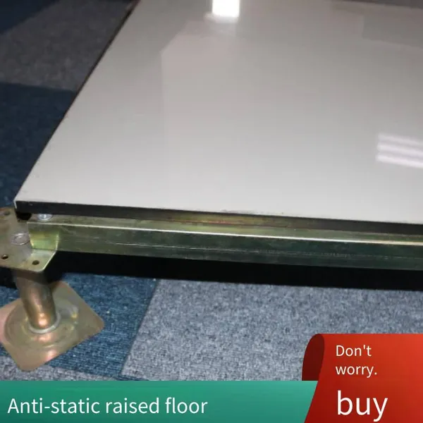 Anti-static Ceramic Floor Tiles, All-steel Ceramic Veneer Raised Floors. the Strip Board Has a Point Load of 220kg, and the Perforated Board Has a Point Load of 260kg. Suitable for Electronic Workshops photo-3