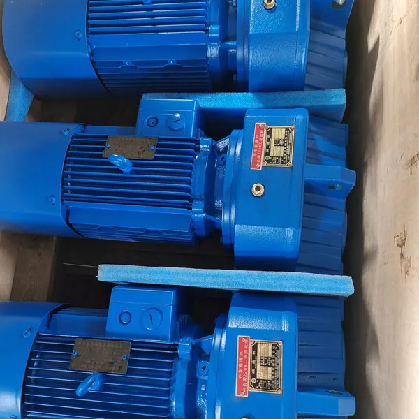 R77 Coaxial Helical Geared Motor Cast Iron Housing IEC Standard Transmission photo-5